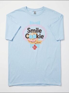 Tim Hortons 2026 Smile Cookie 30th Anniversary Blue Graphic T-Shirt XXL
